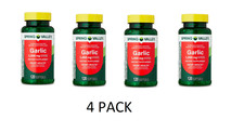 4 PACK Spring Valley Odor-Controlled Garlic Softgels 1000mg 120 Count