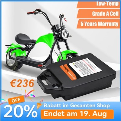 60V 20Ah Lithium Ersatzakku für Harley Citycoco E-Scooter Elektro Roller Chopper