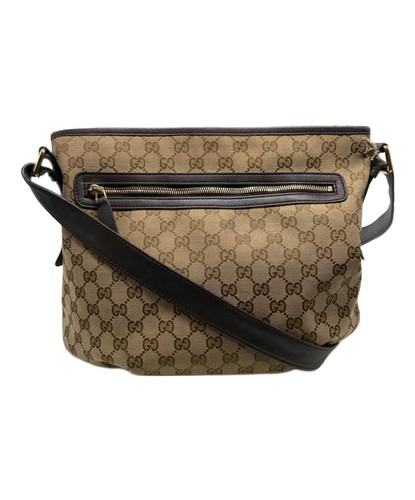 GUCCI GG Canvas Shoulder Bag women hand tote bag purse handle From Japan