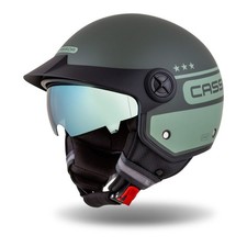 Jethelm Roller Helm Crosshelm Motorradhelm Handy Plus Chief Cassida grünmatt  XL