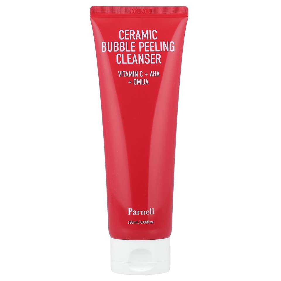 AHA Omija Ceramic Bubble Peeling Cleanser, 6.08 fl oz (180 ml)