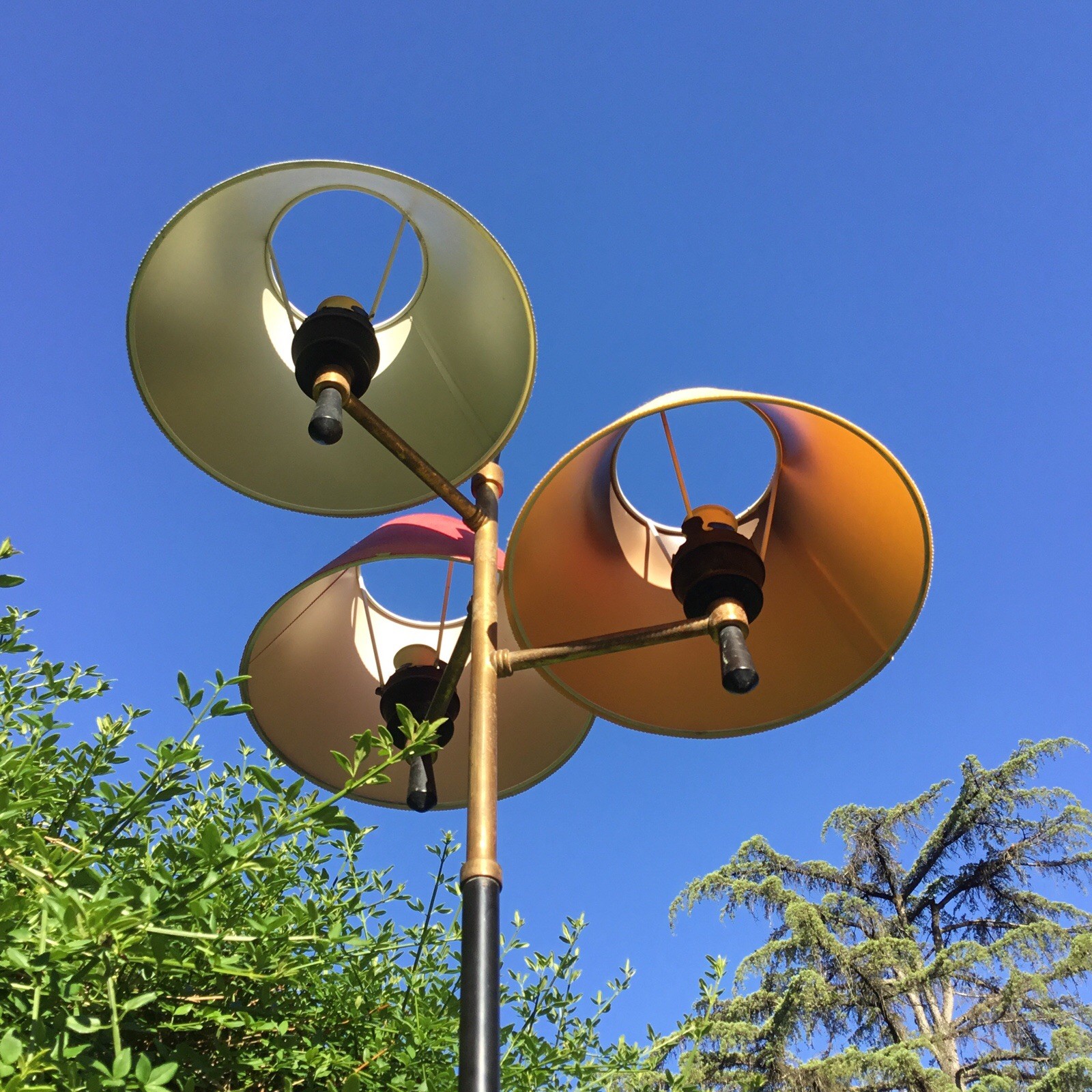 LAMPADA DA TERRA ORIGINALE ANNI 50 LAMP VINTAGE Design Triennale Stilnovo Milano