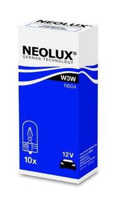 NEOLUX  Glühlampe Handschuhfachleuchte N504 12V W3W 3W für VW GOLF 7 5G1 BQ1 BE1