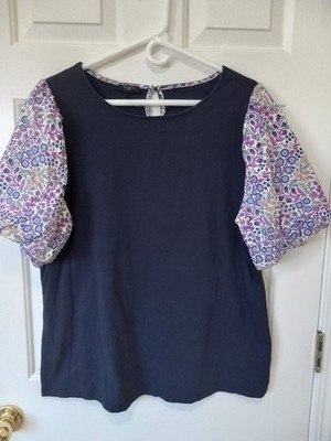 TALBOTS Plus 1X Cotton Blend Women's Casual Career Resort Everyday Comfort Top