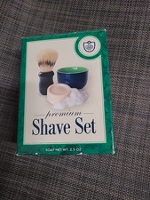 Van Der Hagen Premium Shave Set, Boar Brush, soap, Bowl New In Box.