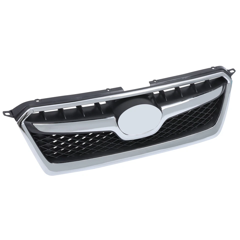 Front Bumper Upper Grille Chrome Trim For Subaru XV Crosstrek 2013-2015 Plastic - Image 3 of 4
