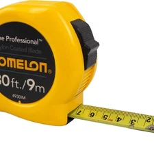 The Professional 30-Foot Inch/Metric Scale Power Tape, Yellow