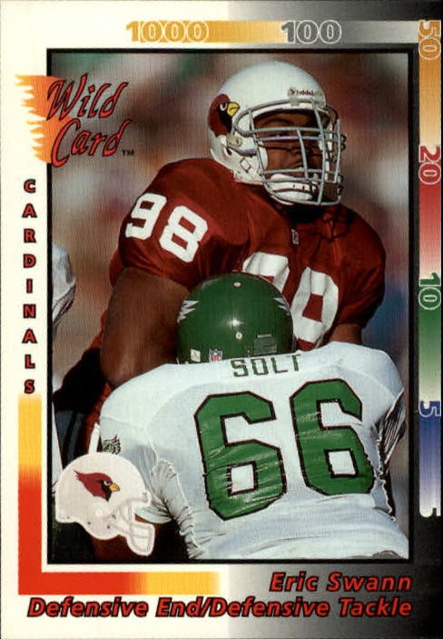 1992 Wild Card #38 Eric Swann - FB