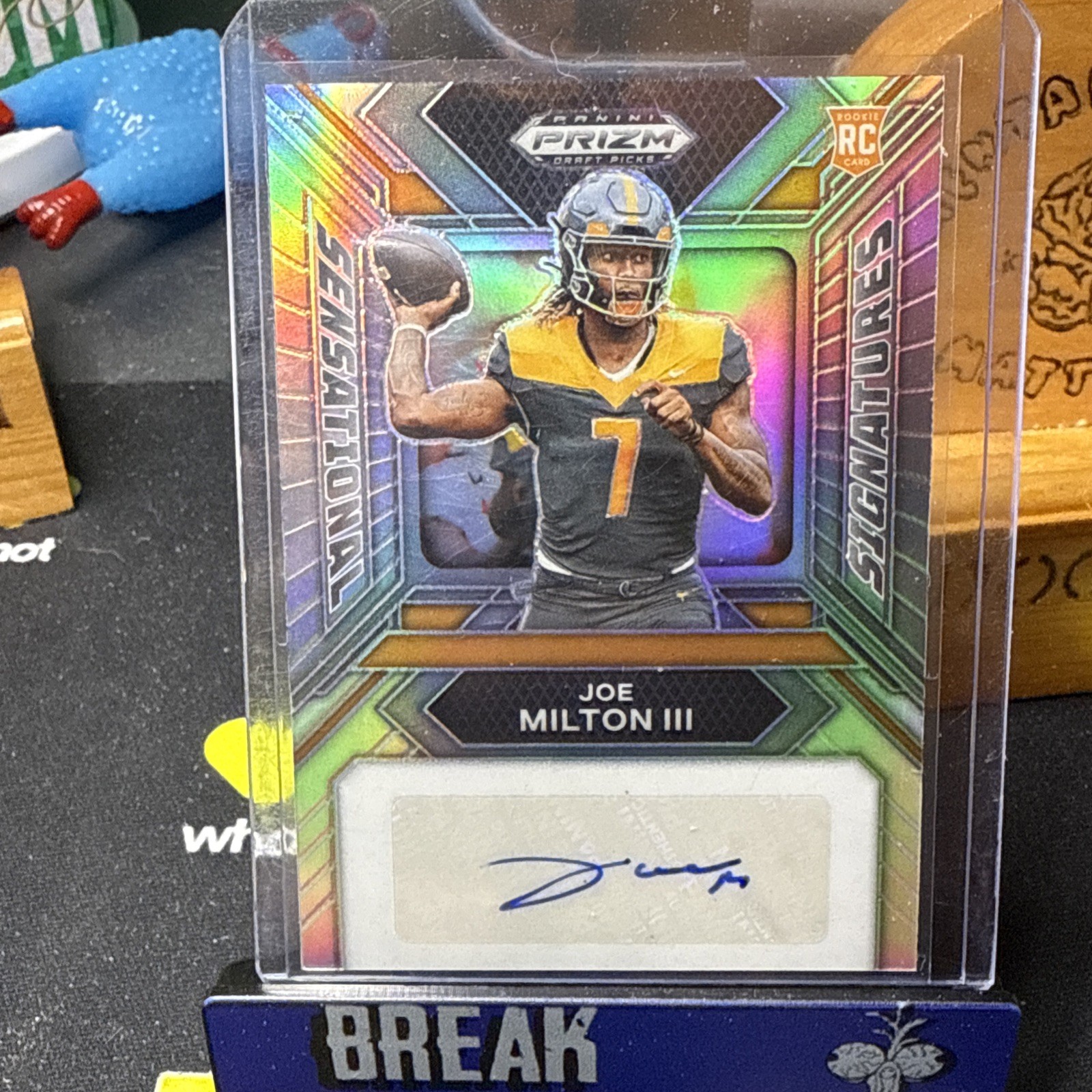 2024 Panini Prizm Draft Picks Silver Joe Milton III #SS-JMN Rookie Auto RC