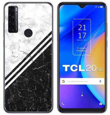 Custodia TPU Samsung Galaxy S20 FE - Cover Design Zebra Bianco Nero