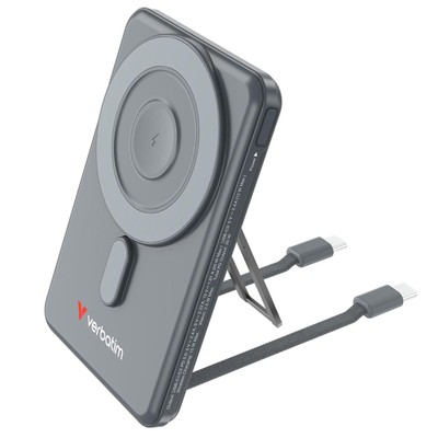 Verbatim Charge´n´Go 2C 5000mAh magn. PB grau inkl.2 Kabel 32251