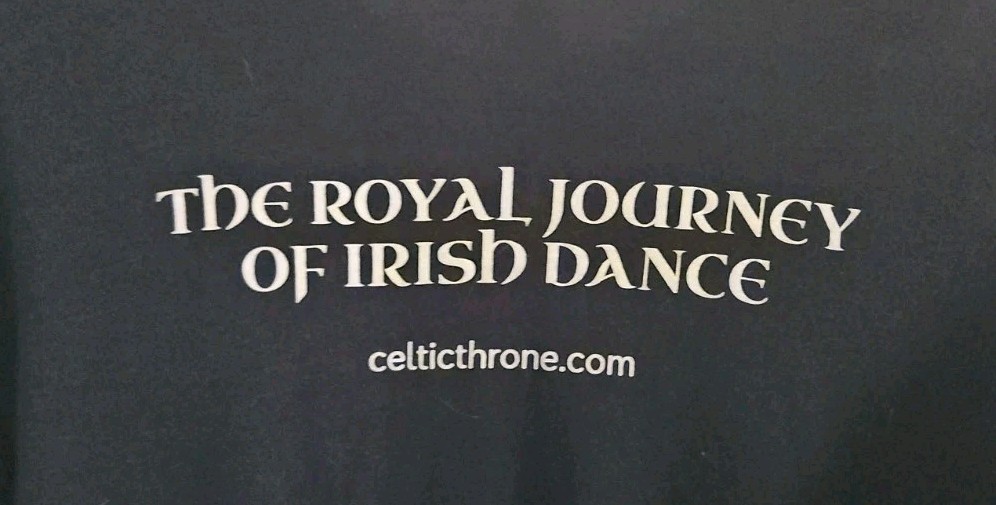Celtic Throne T-Shirt The Royal Journey of Irish Dance Black in Men's size S View 4