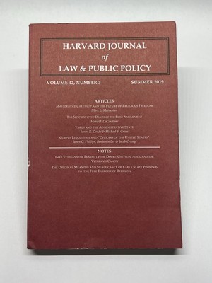 Harvard Journal of Law & Public Policy Vol. 43 Number 3