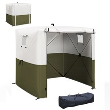 Outsunny 2 x 2m Pop Up Gazebo with Sides Easy up Party Tent with Carry Bag Green