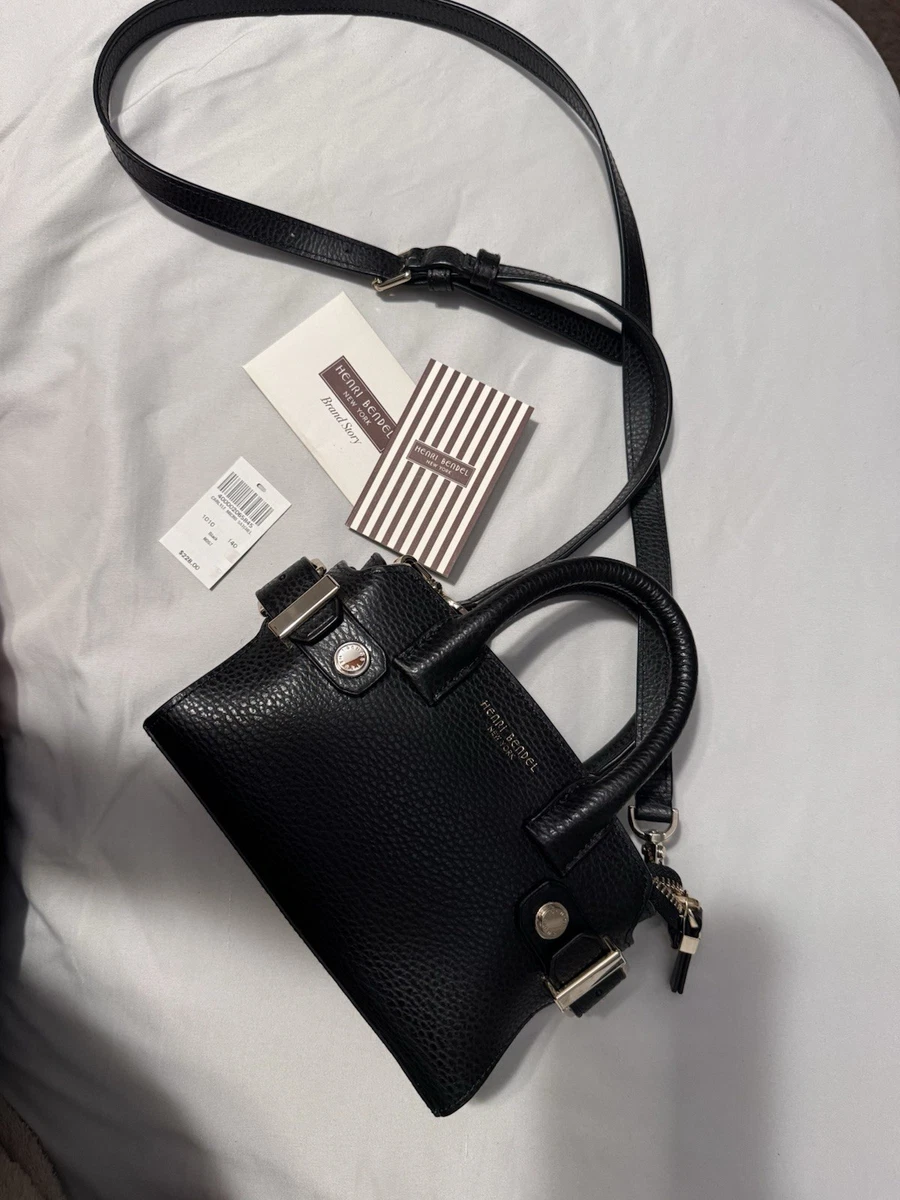 henri bendel Black Textured Lizard-Embossed Mini Backpack with Gold Hardware henri bendel | Bags | Henri Bendel Black Textured  main image 3