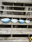 PYREX Cinderella Snowflake Garland Nesting Bowl Set - (4 Pc) Nice Vintage Set