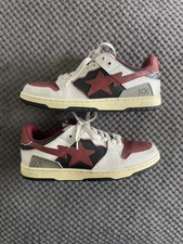 A Bathing Ape BAPE Sk8 Sta White Red for sale | eBay