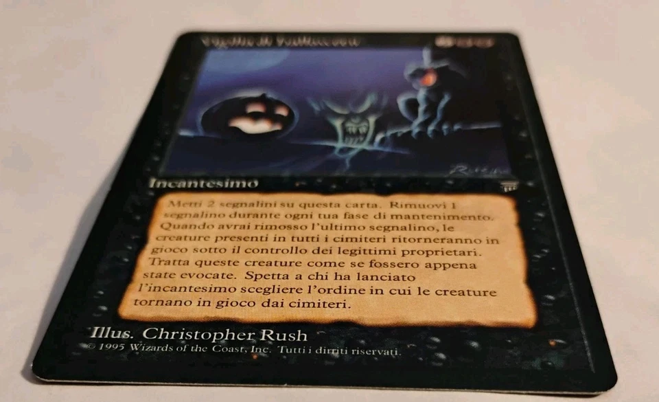 MTG 1x Legends black rare MP Italian FBB All Hallow's Eve - Reserved List - Image 3 of 4