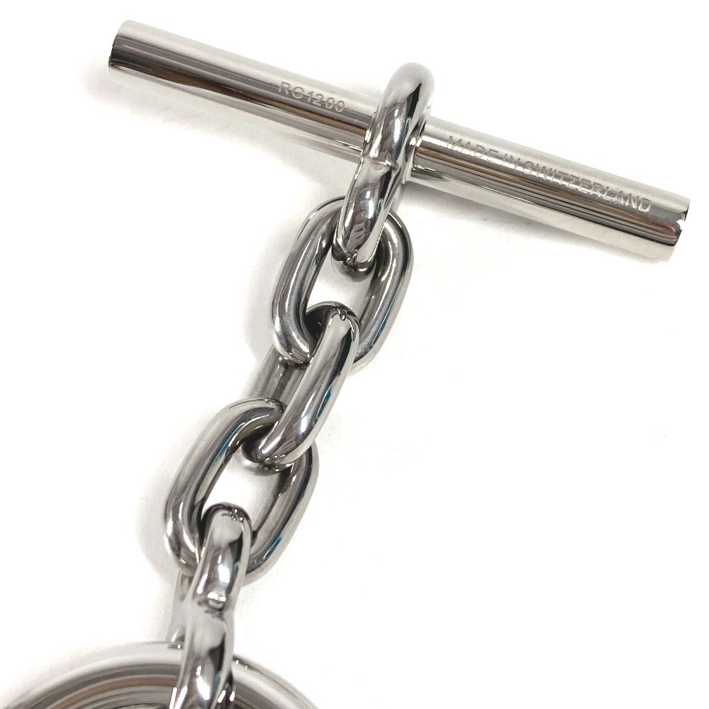 HERMES Logo Chaine d'Ancre Key Ring Chain Key Holder Metal Silver thumbnail 12