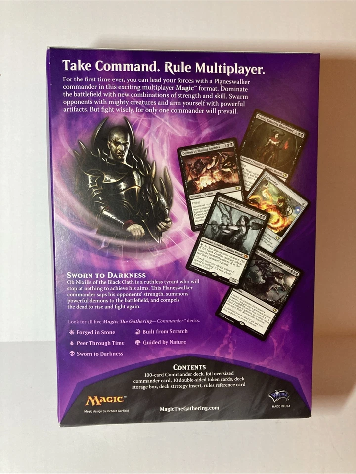 New Commander 2014 Sworn to Darkness Black MTG Preconstructed Magic Precon - Image 2 of 4