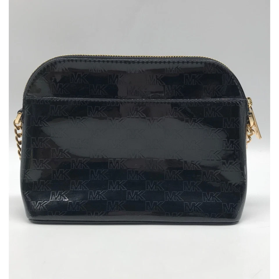 Bolso Bandolera Michael Kors Negro Cindy Charol Grande Cúpula Foto 3 de 4