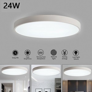 24w Led Ceiling Lights Kitchen Round Thin Panel Downlights Wall
