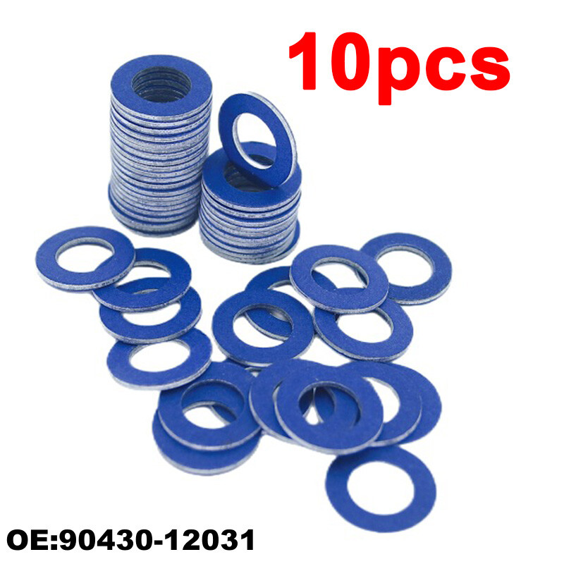 100PCS Oil Drain Plug Gasket Crush Washer 90430-12031 For TOYOTA - Foto 7
