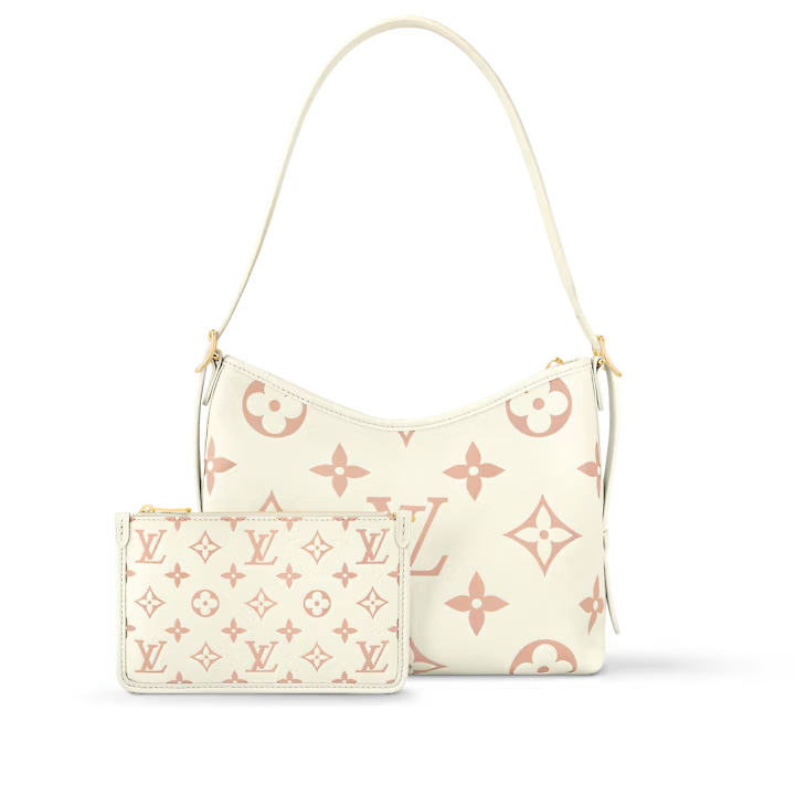 NIB Louis Vuitton CarryAll PM Latte/Chamallow M24141 With Pouch