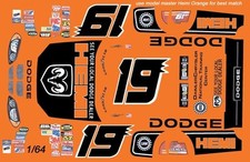  19 Jeremy Mayfield Hemi Dodge 2004 1/64th HO Scale Slot Car Waterslide Decals
