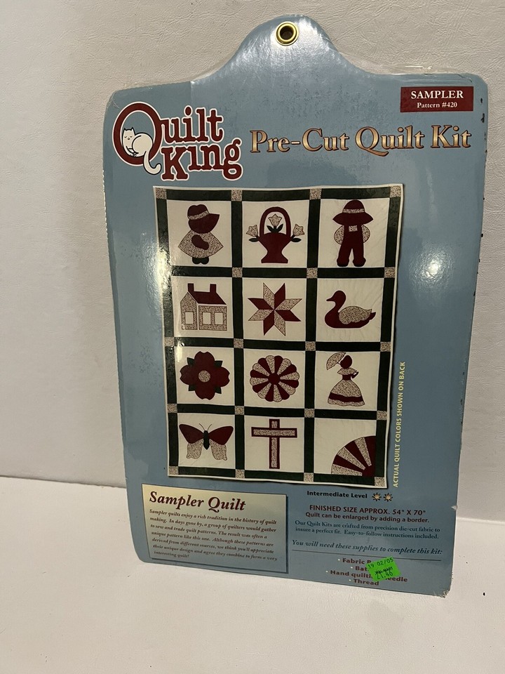Quilt King Products 420 SamplerPre Cut Quilt Kit Sealed 54”X70” eBay