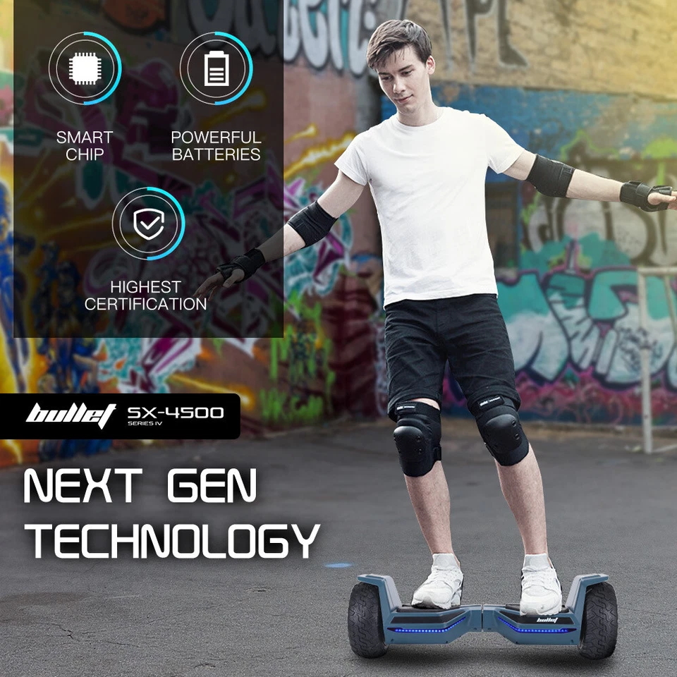 BULLET SX-4500 Hoverboard Scooter 8.5" Wheels 700W Superior Self Balancing Blue - image 2 of 4