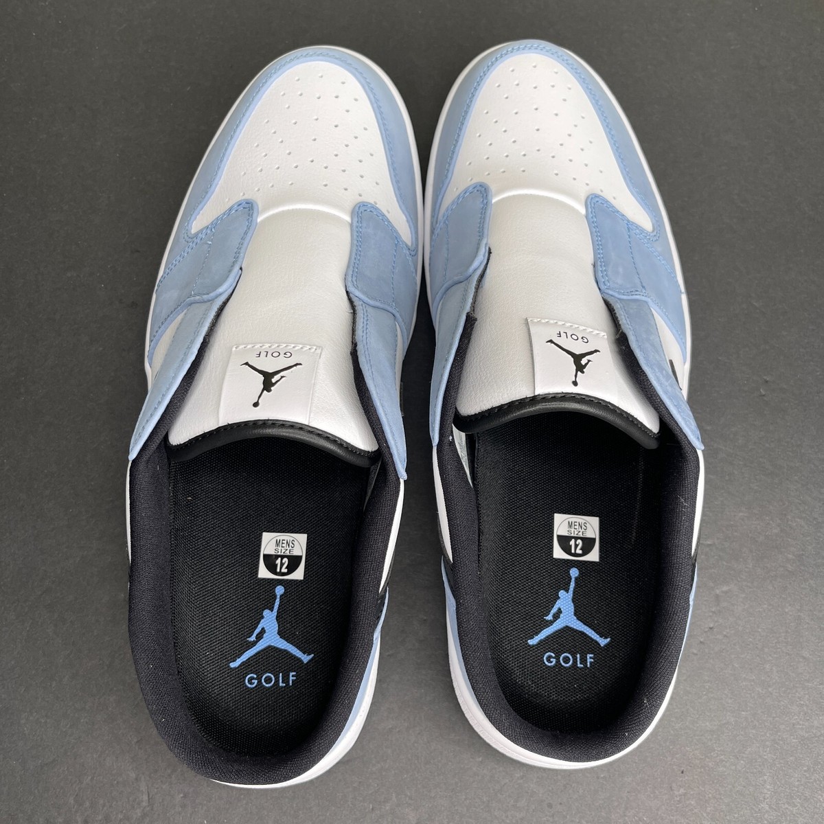 Nike Air Jordan 1 Mule Golf Shoes Size 12 University Blue UNC