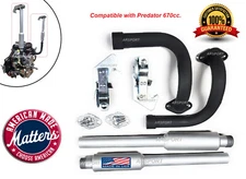 Exhaust pipes mufflers with Rain cap For  Predator 670cc V-Twin, small Tractors