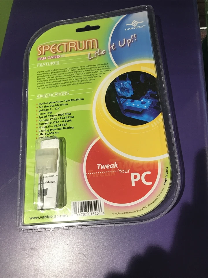 Vantec Spectrum Fan Card - Keep GPU EXTRA Air flow Foto 2 de 2