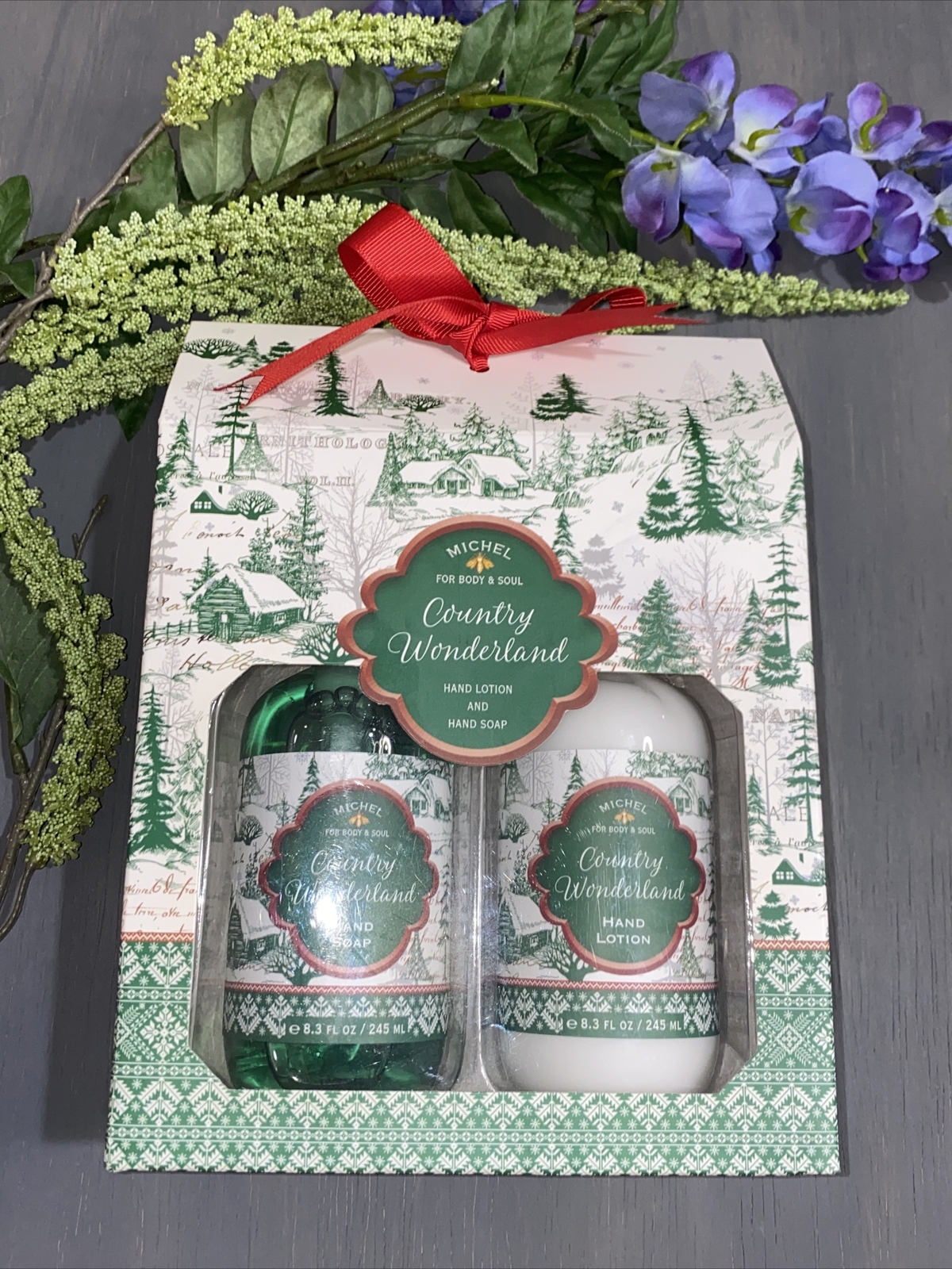 Michel For Body & Soul Hand Lotion & Soap Set Country Wonderland 8.3 Oz Gift 🌲