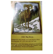 Needlepoint Kit - Peking Pandas & Big Horn Sheep The Creative Circle-VINTAGE '85