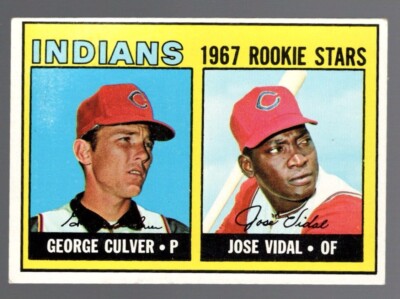 TOPPS 499 INDIANS 1967 ROOKIES JOSE VIDAL - CULVER  High # VERY NICE CARD LOOK