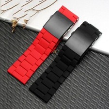 24/26/28mm Strap For Diesel DZ7396 DZ7370 DZ4289 Steel Rubber Watch Band