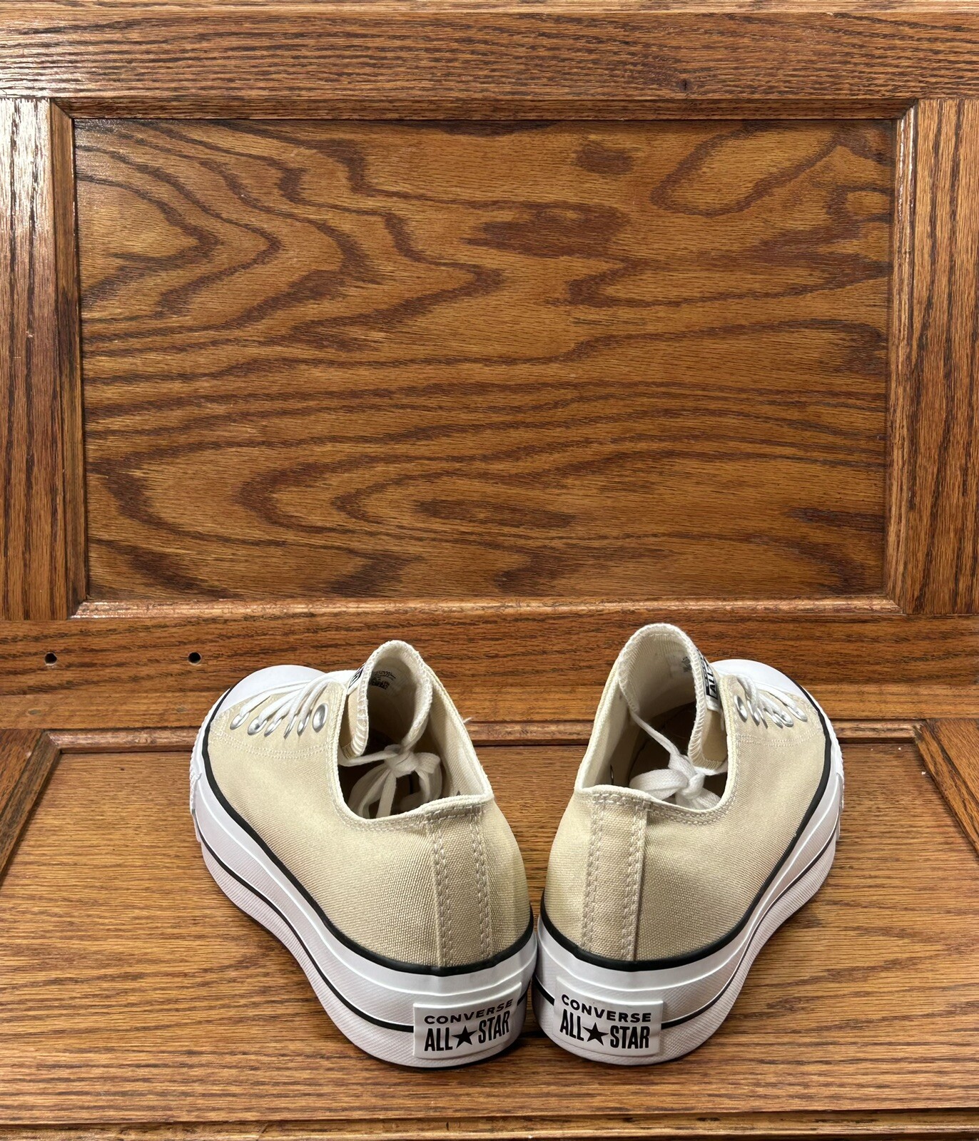 Converse CTAS Lift Ox Oat Milk White Black Shoes thumbnail 7