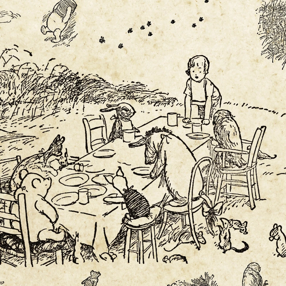 1926 Winnie the Pooh Illustration POSTER! (multiple sizes) - Art - Milne - Draw - Image 4 of 4