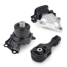 3pcs Engine Motor & Auto Transmission Mount for 15-20 Honda Fit EX EX-L l4 1.5L