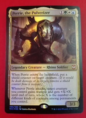 mtg perrie the pulverizer commander deck 1x Perrie, the Pulverizer | FOIL | New Capenna Commander | MTG Magic Cards