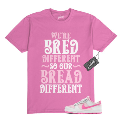 Dunk Pink Foam Playful White Air Force 1 T Shirt to Match BREAD