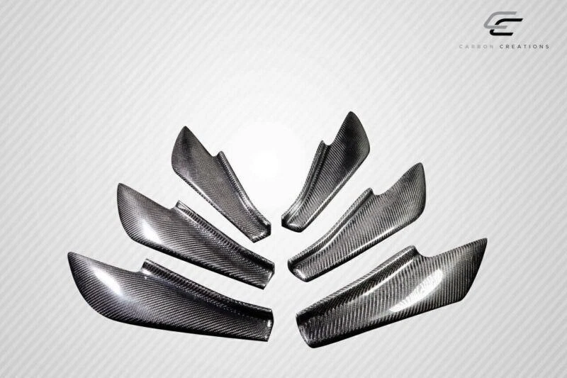 Aletas divisorias de parachoques trasero de fibra de carbono 13-20 para Scion FRS GT500 V3 6 piezas Foto 3 de 4