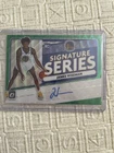 James Wiseman 20-21 Donruss Optic Signature Series Green Rookie Auto RC Auto