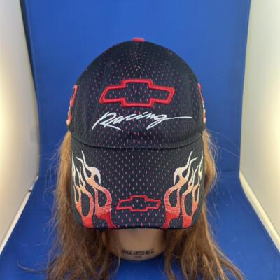 Chevrolet Racing Flames Cap - Black and Red NASCAR Hat