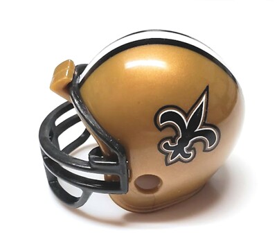 NEW ORLEANS SAINTS NFL HELMET 2" ROUND MINI V3 GUMBALL 2000's SEALED IN ...
