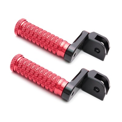 Red POLE 40mm Lowering Front Foot Pegs For Buell X1 Lightning All Year