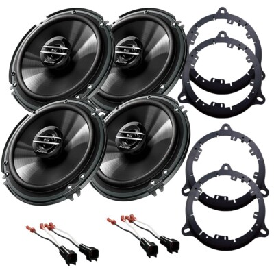 Pioneer 300 Watts Front & Rear Door speaker kit for 2013 to 2019