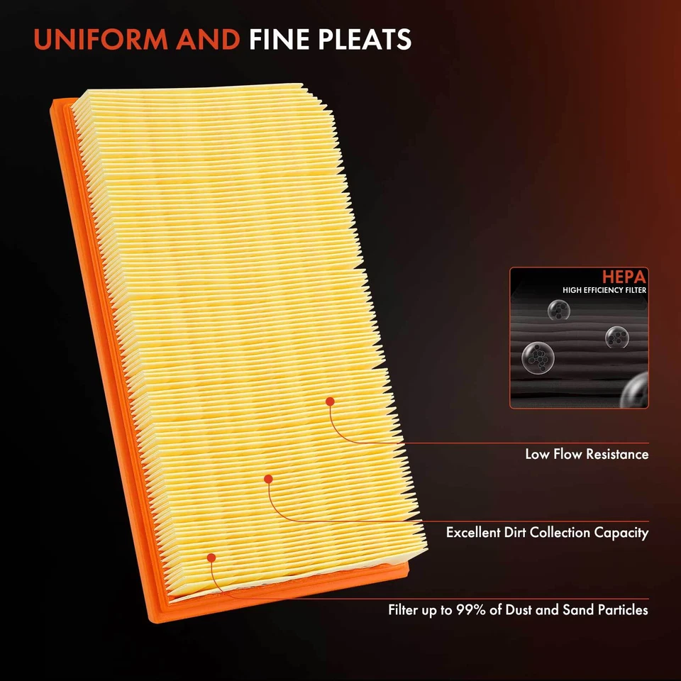 Filtro de aire del motor para Mercedes-Benz 400E 500E 1992-1993 CL500 1998-2000 500SEC Foto 4 de 4